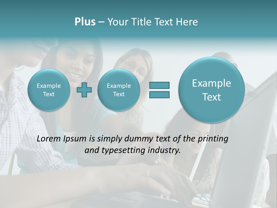 Guidance Long Hair Candid PowerPoint Template