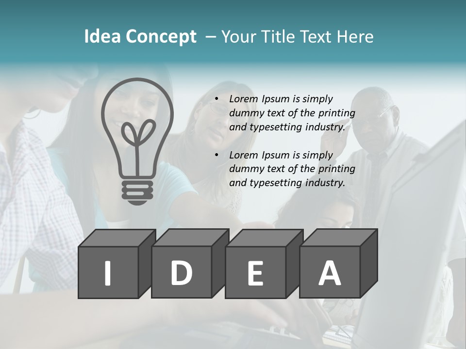 Guidance Long Hair Candid PowerPoint Template