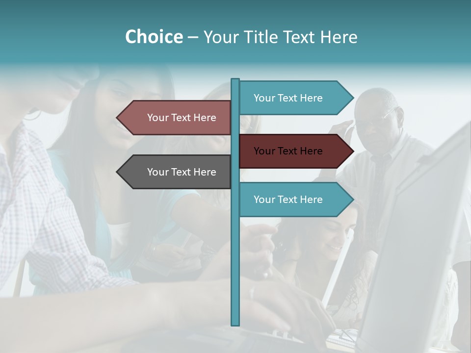 Guidance Long Hair Candid PowerPoint Template