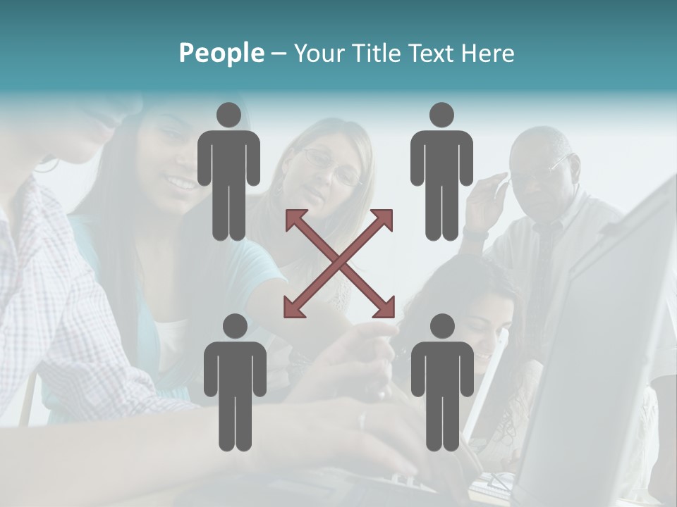 Guidance Long Hair Candid PowerPoint Template