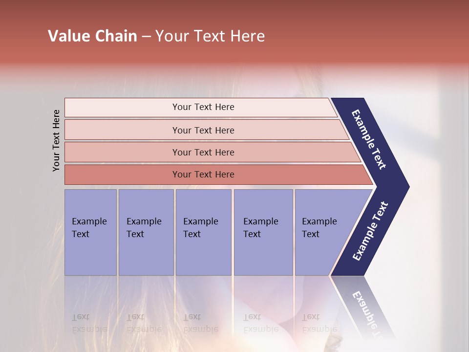 A Woman Looking Out Of A Window With Her Hand On Her Face PowerPoint Template