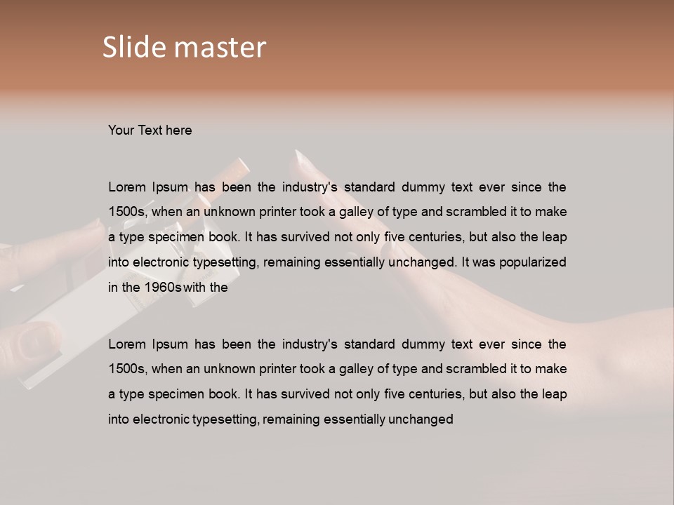 Quitting Stop Breaking PowerPoint Template