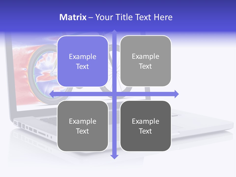 Waves Silver Notebook PowerPoint Template