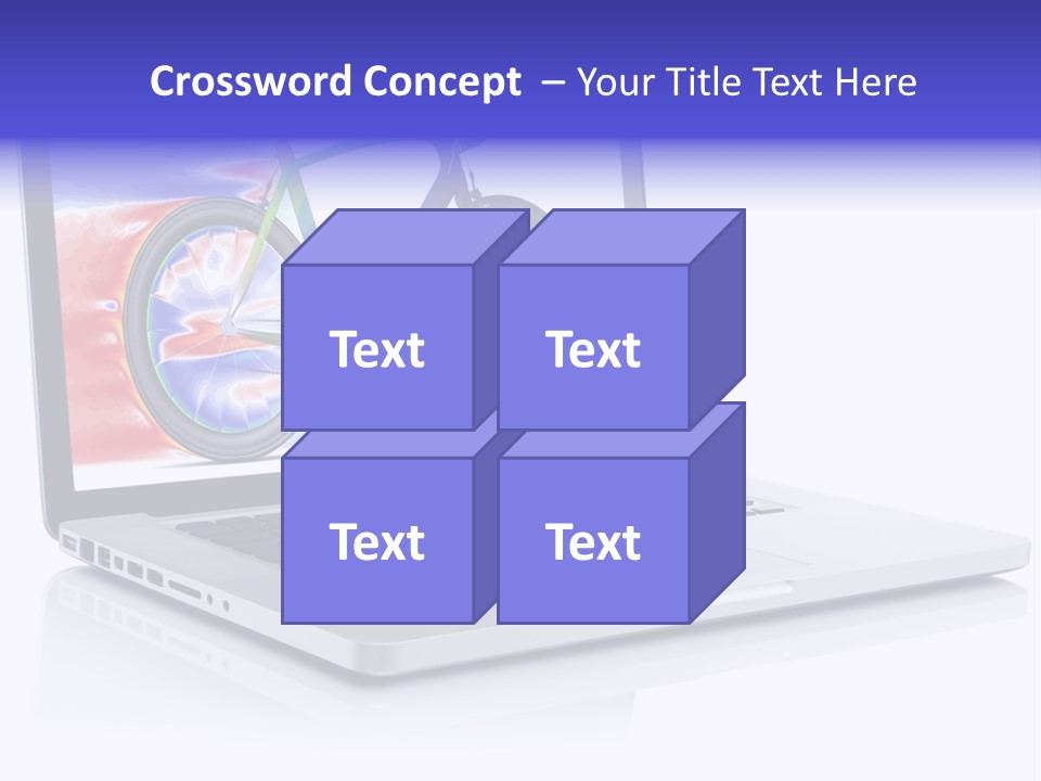 Waves Silver Notebook PowerPoint Template
