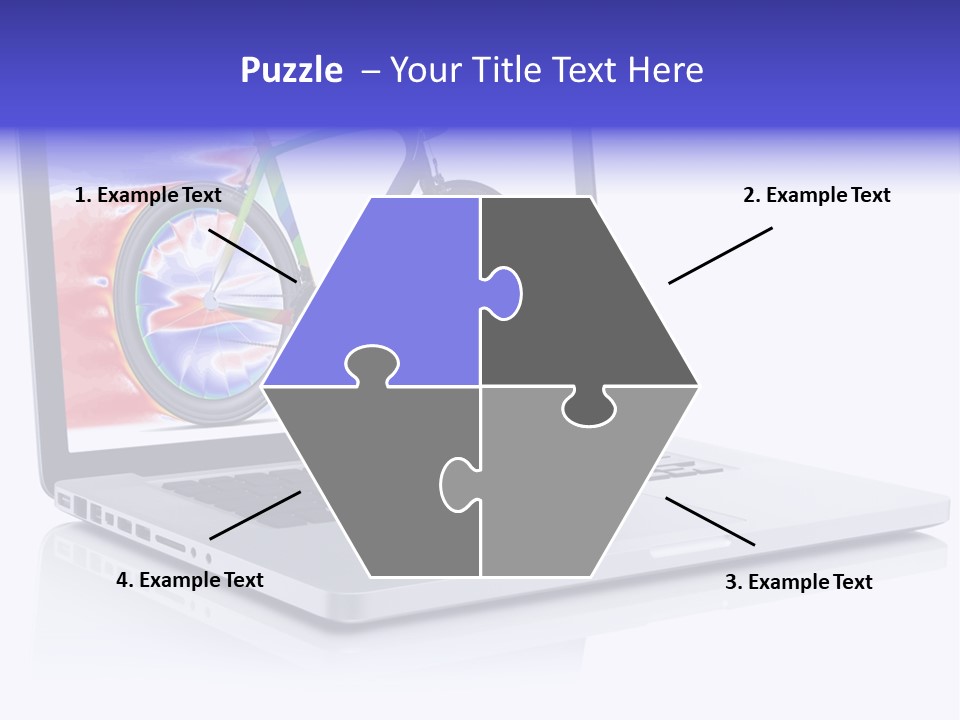 Waves Silver Notebook PowerPoint Template