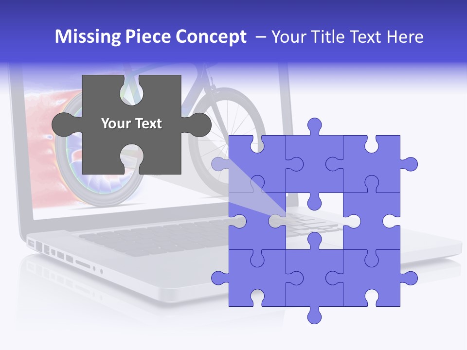 Waves Silver Notebook PowerPoint Template