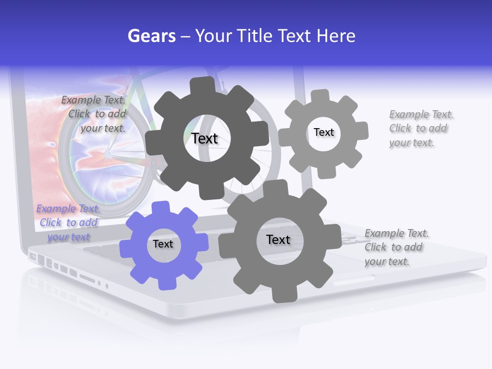 Waves Silver Notebook PowerPoint Template