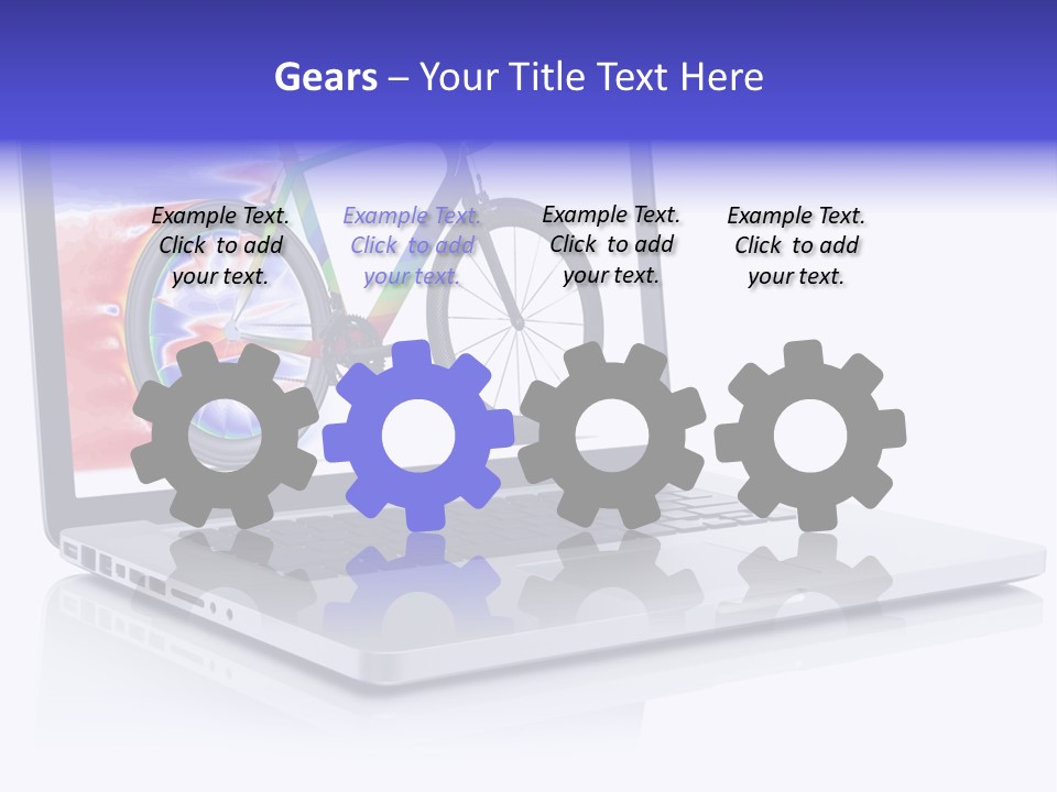 Waves Silver Notebook PowerPoint Template