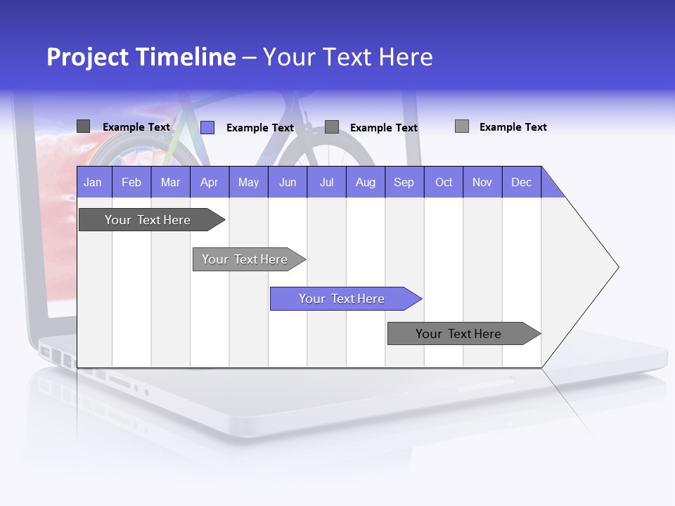 Waves Silver Notebook PowerPoint Template