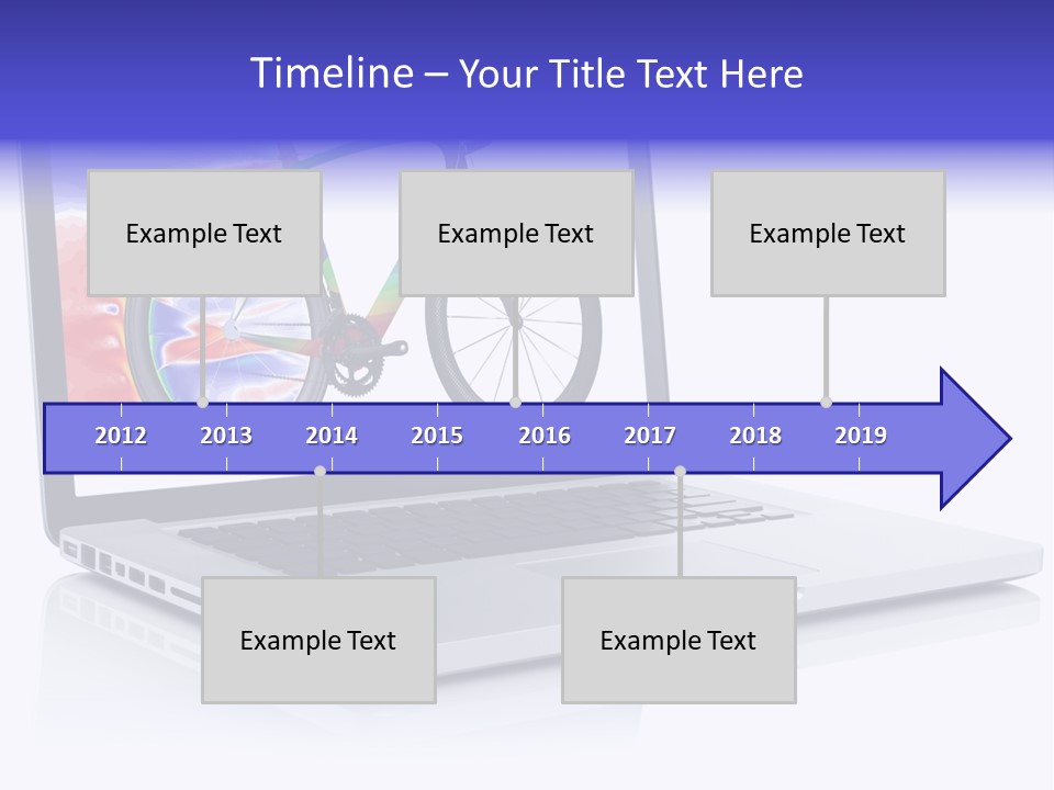 Waves Silver Notebook PowerPoint Template