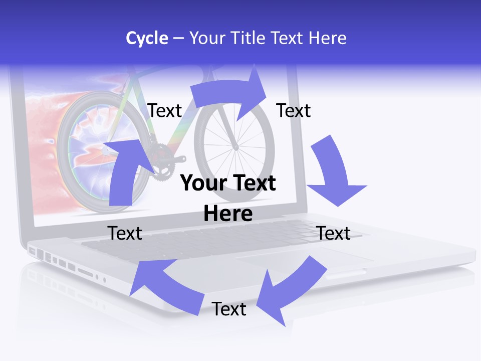 Waves Silver Notebook PowerPoint Template