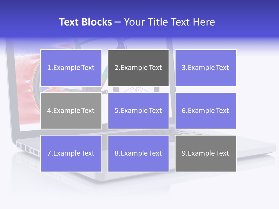 Waves Silver Notebook PowerPoint Template