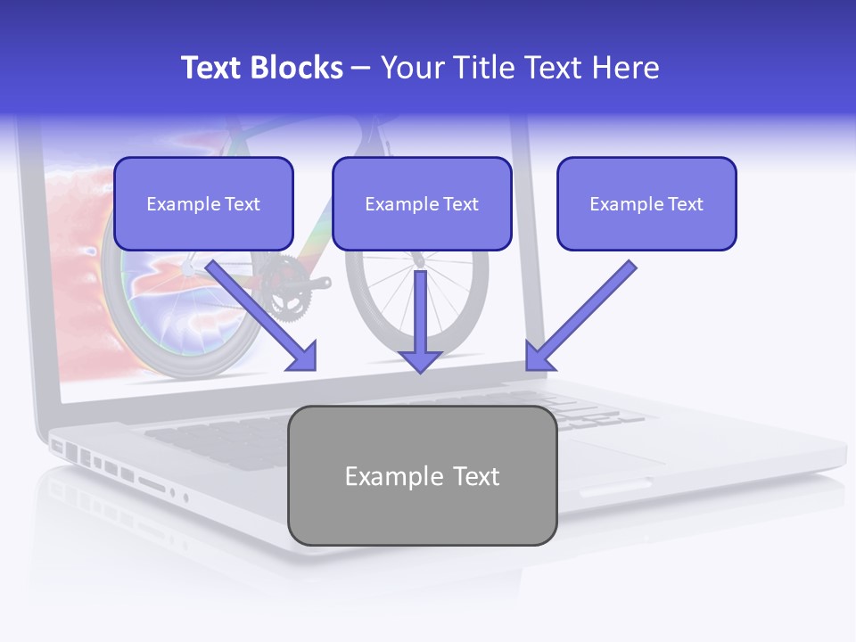 Waves Silver Notebook PowerPoint Template