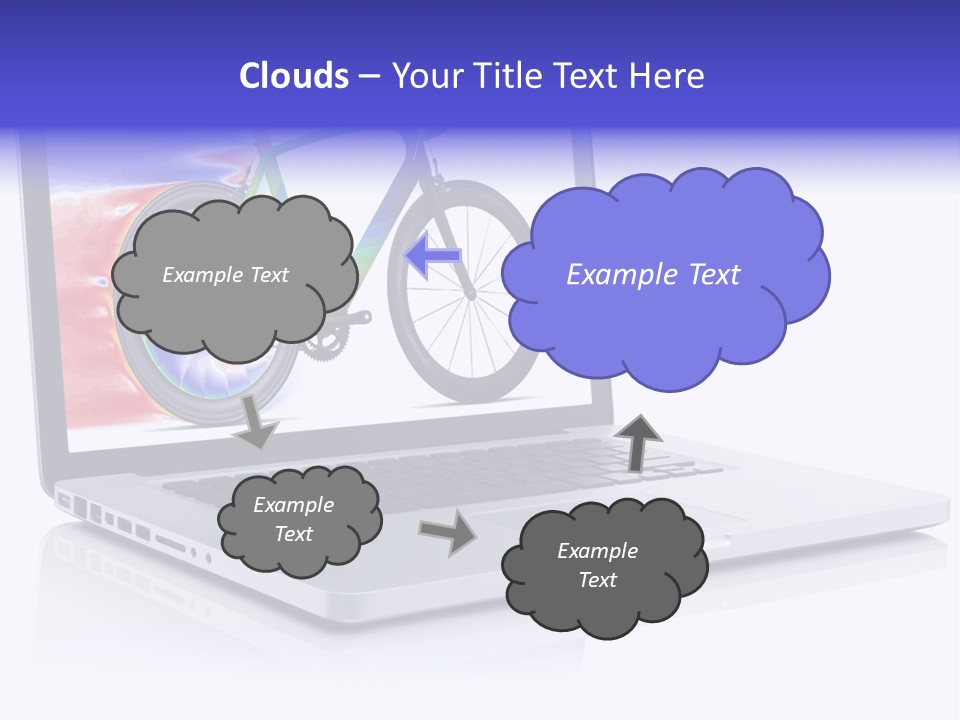 Waves Silver Notebook PowerPoint Template