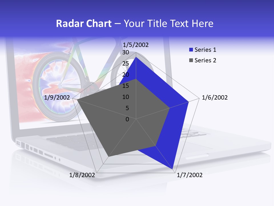 Waves Silver Notebook PowerPoint Template