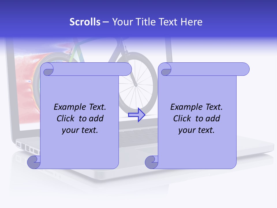 Waves Silver Notebook PowerPoint Template