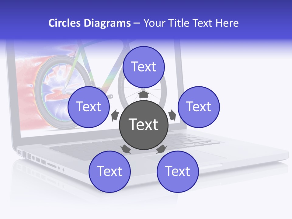 Waves Silver Notebook PowerPoint Template