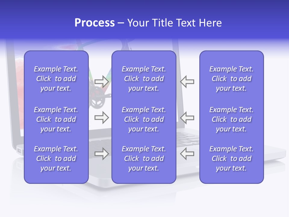 Waves Silver Notebook PowerPoint Template
