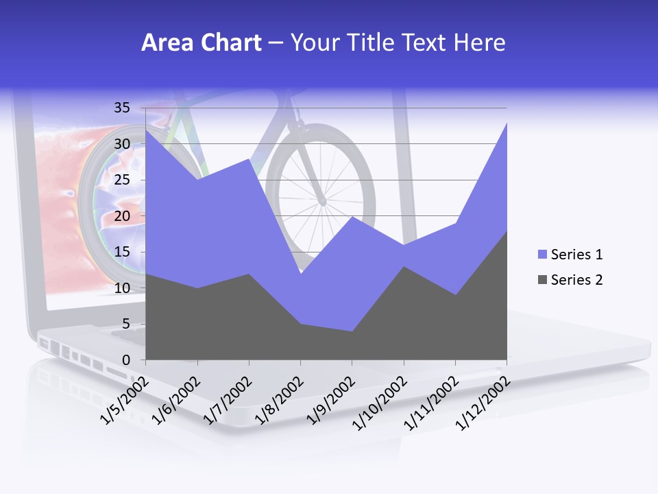 Waves Silver Notebook PowerPoint Template