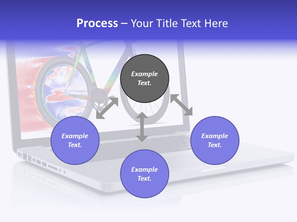 Waves Silver Notebook PowerPoint Template