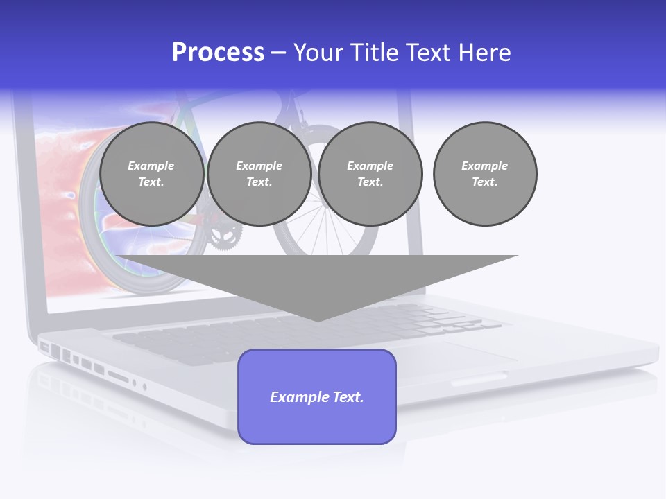 Waves Silver Notebook PowerPoint Template