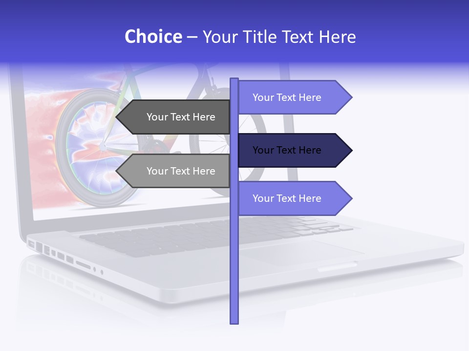 Waves Silver Notebook PowerPoint Template