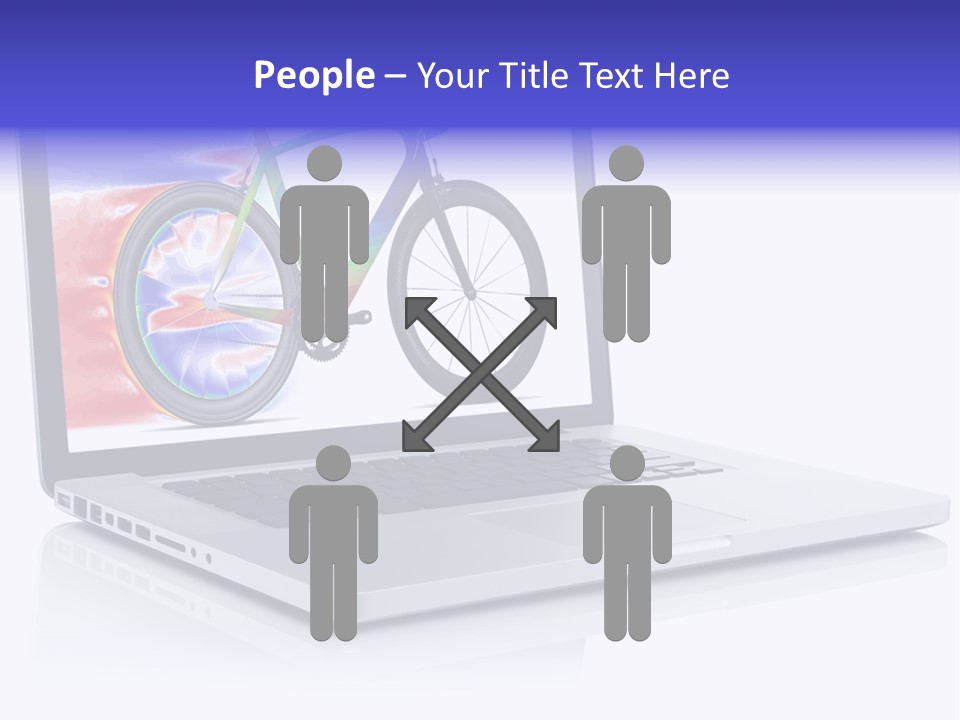 Waves Silver Notebook PowerPoint Template