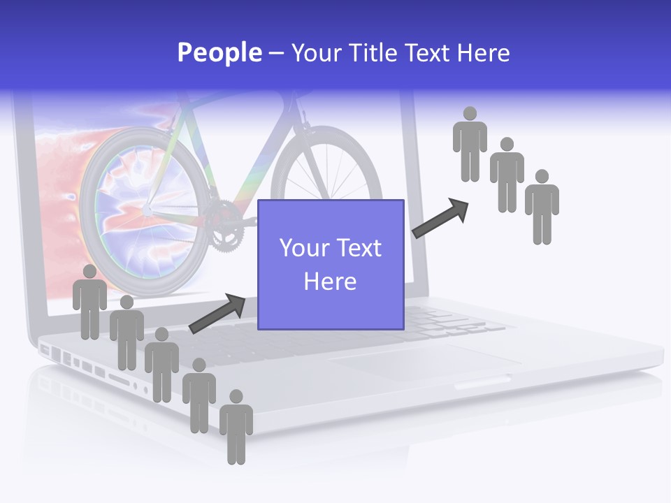 Waves Silver Notebook PowerPoint Template