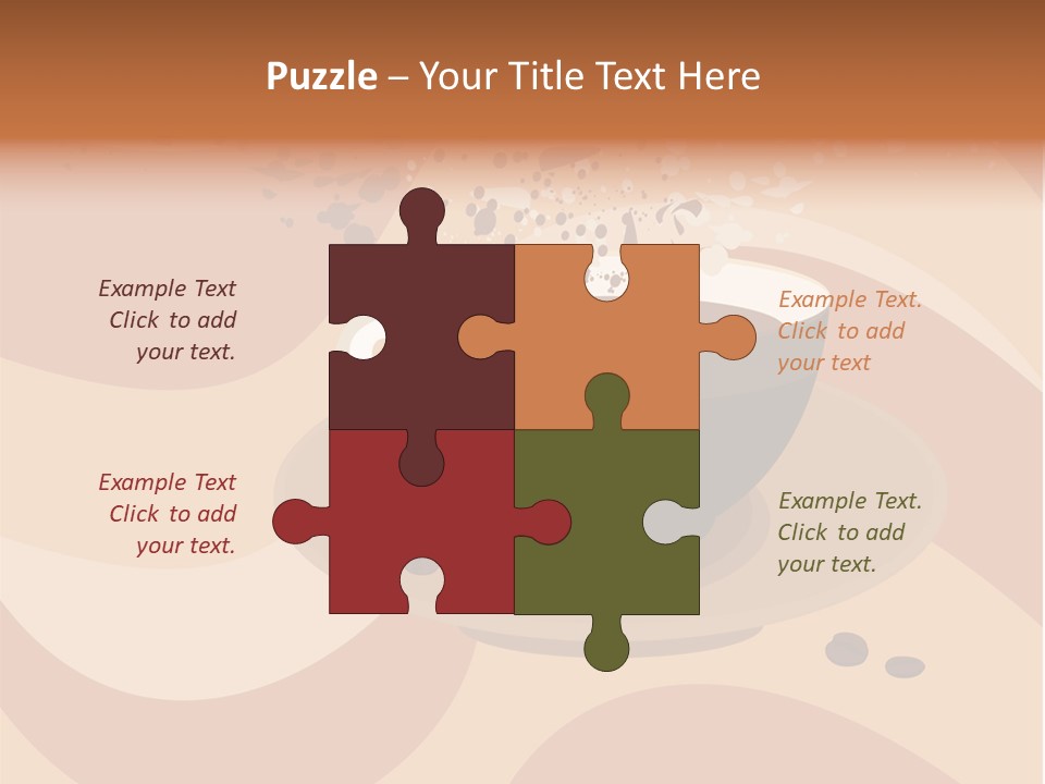 A Cup Of Coffee On A Saucer With Coffee Beans PowerPoint Template