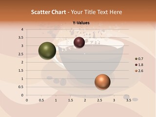 A Cup Of Coffee On A Saucer With Coffee Beans PowerPoint Template