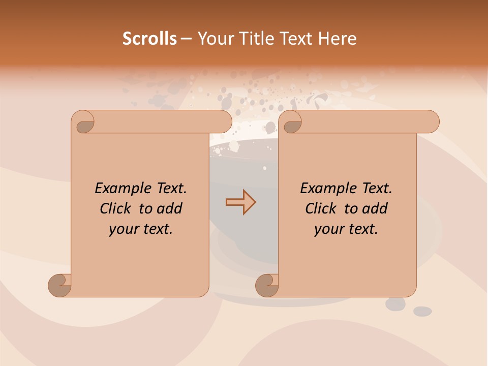 A Cup Of Coffee On A Saucer With Coffee Beans PowerPoint Template