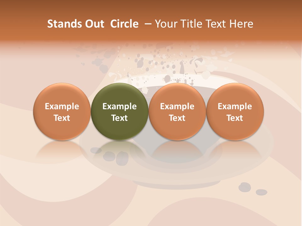 A Cup Of Coffee On A Saucer With Coffee Beans PowerPoint Template