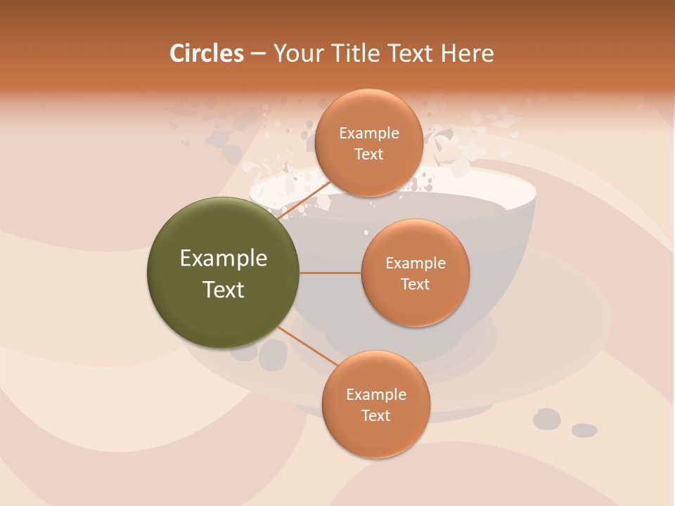 A Cup Of Coffee On A Saucer With Coffee Beans PowerPoint Template