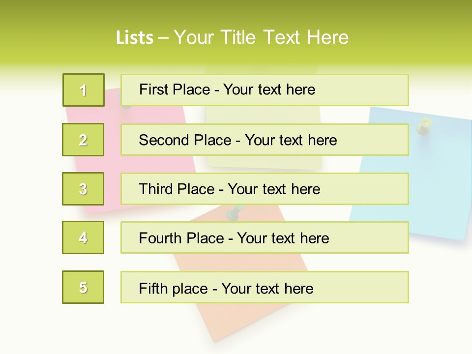Bulletin Advice Closeup PowerPoint Template
