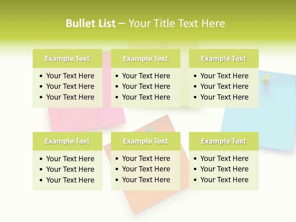 Bulletin Advice Closeup PowerPoint Template