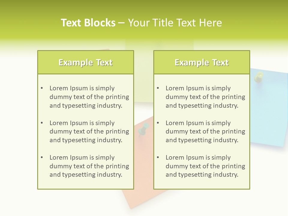 Bulletin Advice Closeup PowerPoint Template