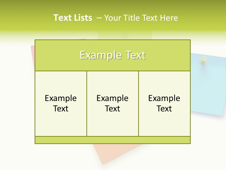 Bulletin Advice Closeup PowerPoint Template