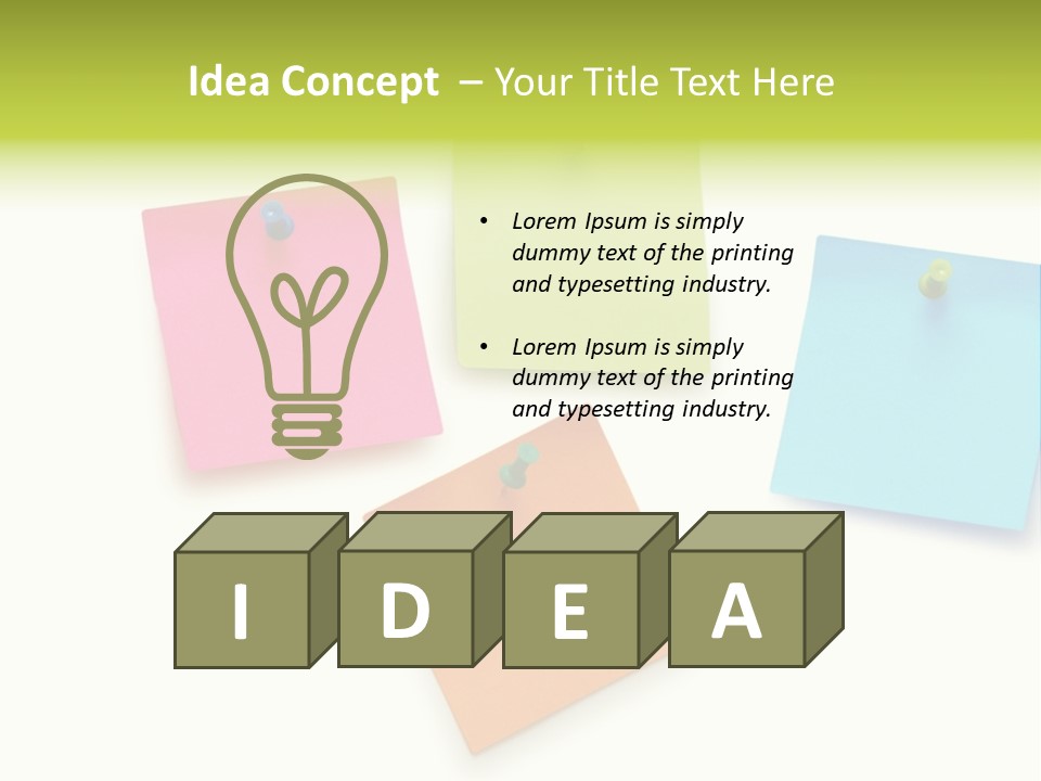 Bulletin Advice Closeup PowerPoint Template