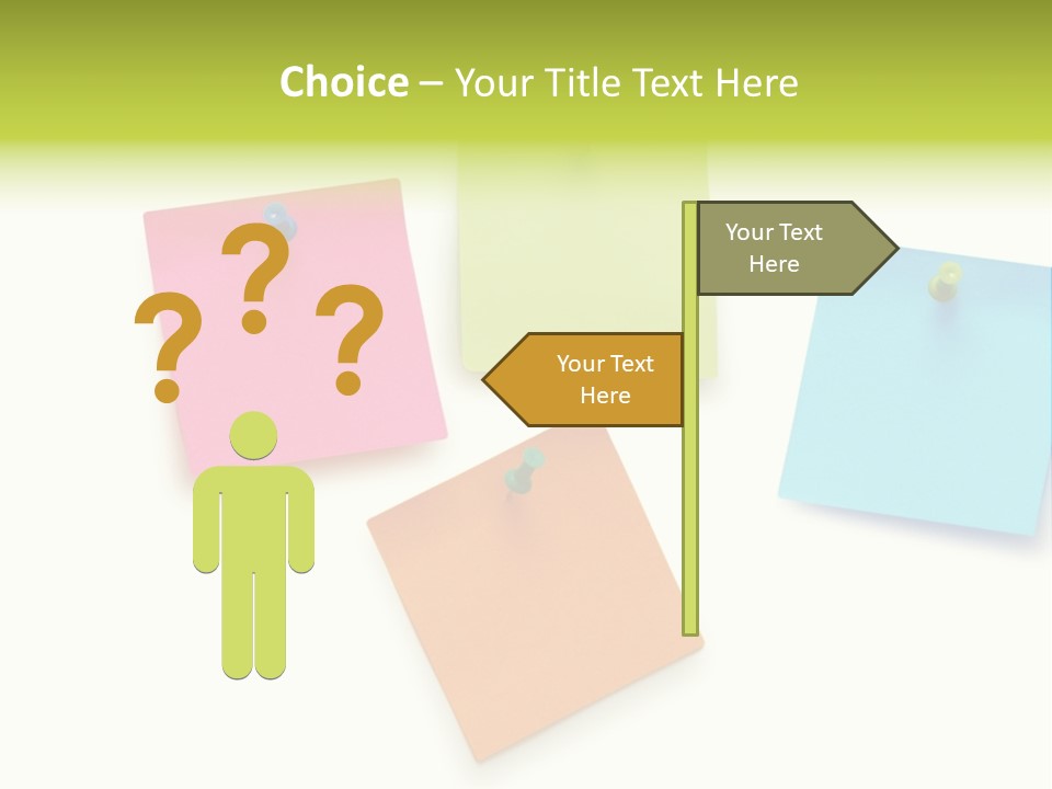 Bulletin Advice Closeup PowerPoint Template