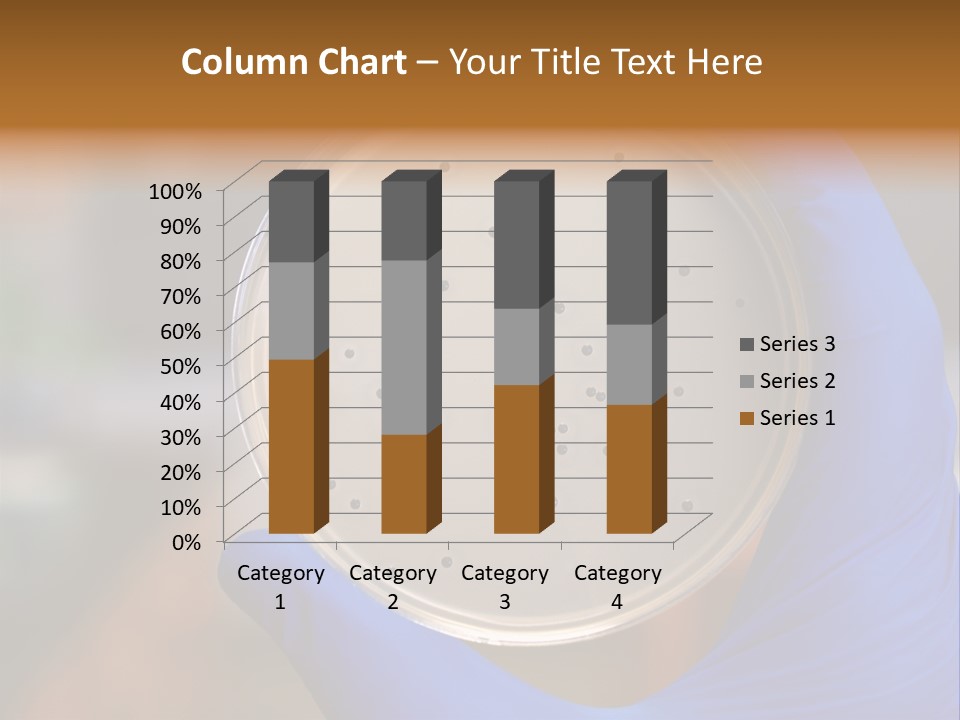 A Person In Blue Gloves Holding A Petri Dish PowerPoint Template