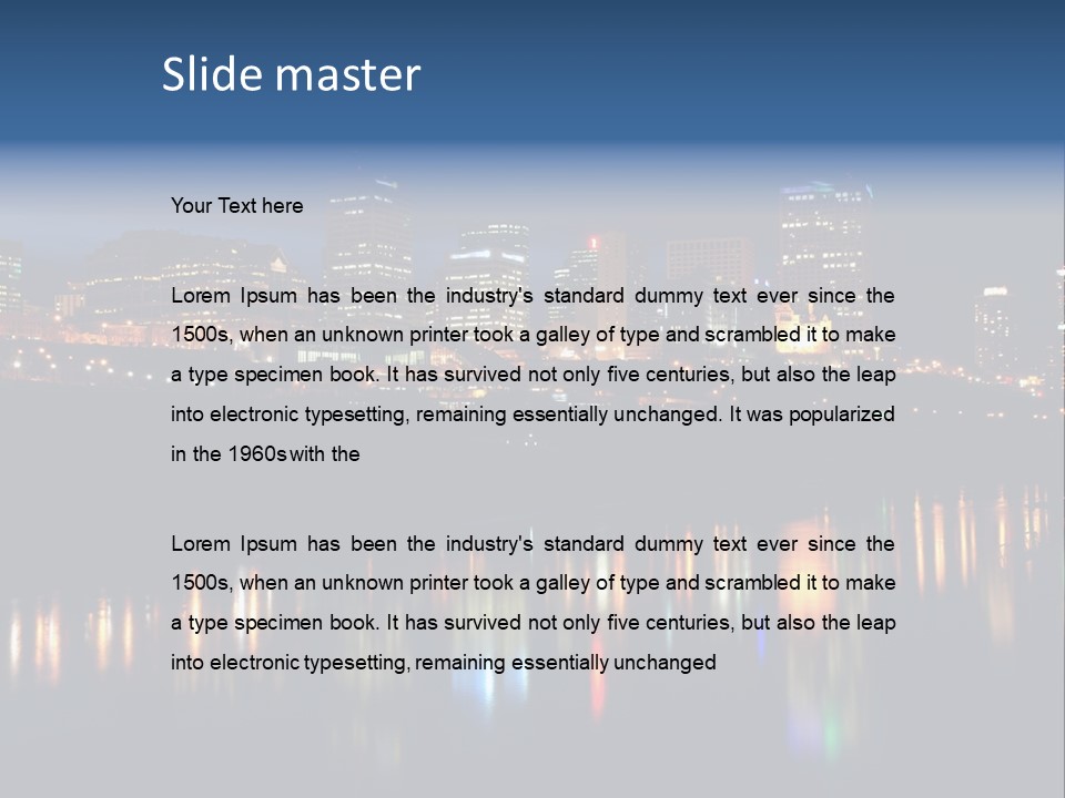 Blue Wing Machine PowerPoint Template