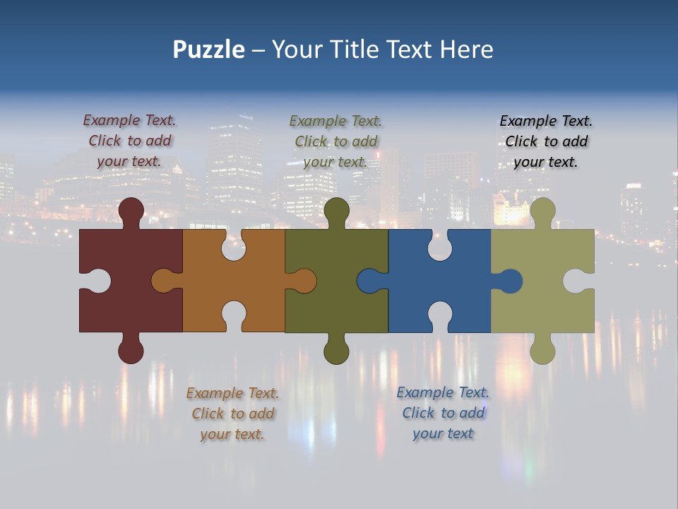 Blue Wing Machine PowerPoint Template