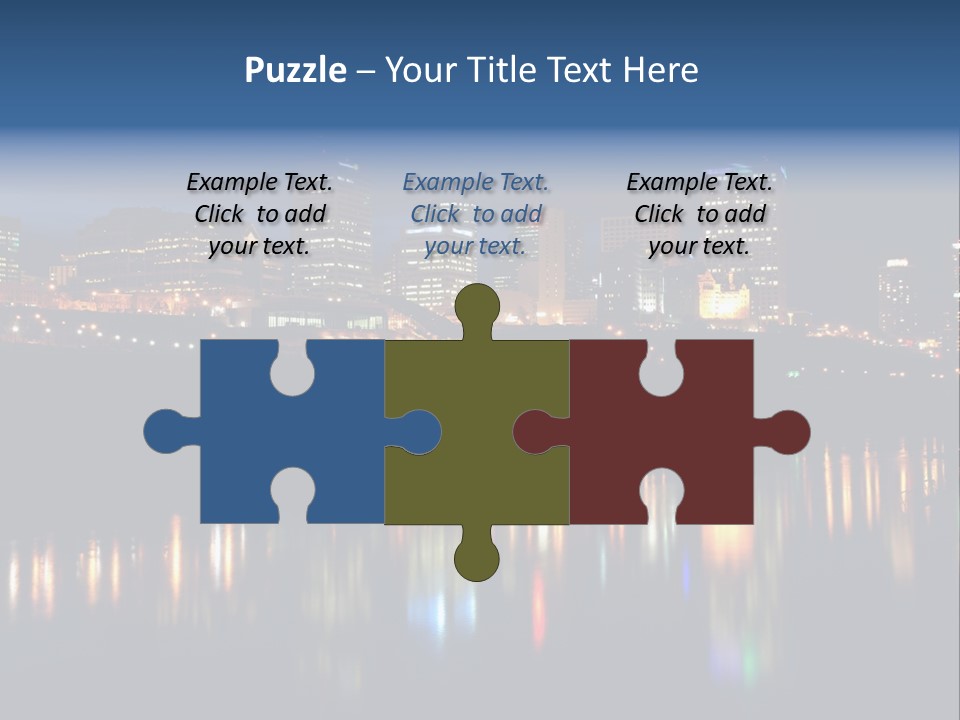 Blue Wing Machine PowerPoint Template