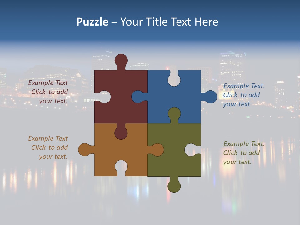 Blue Wing Machine PowerPoint Template