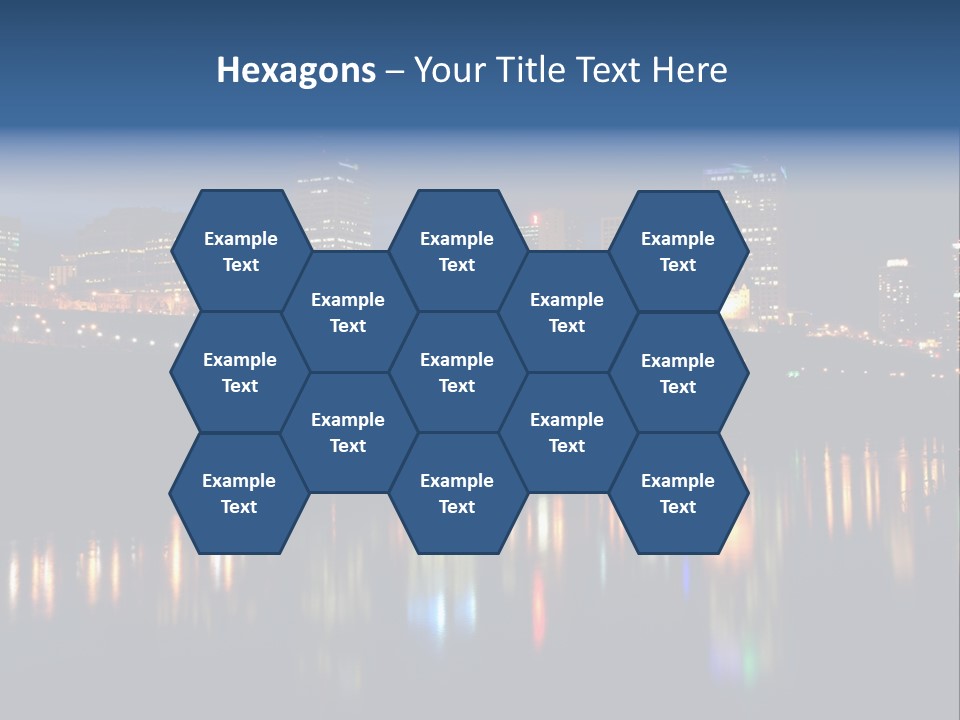 Blue Wing Machine PowerPoint Template