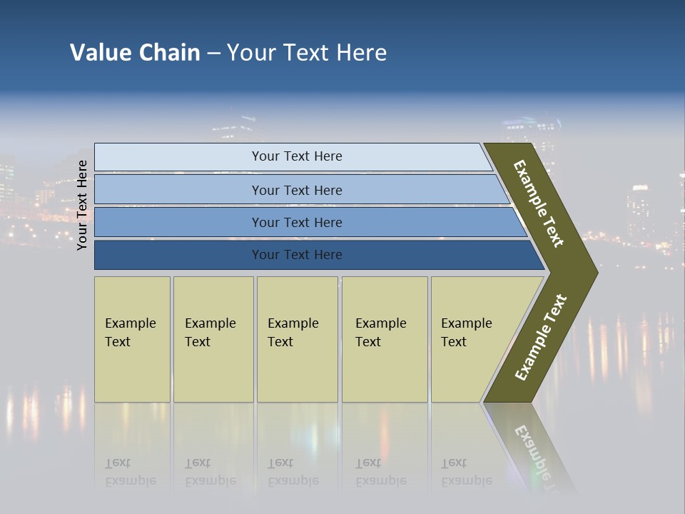 Blue Wing Machine PowerPoint Template
