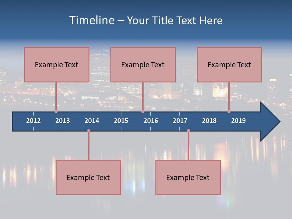 Blue Wing Machine PowerPoint Template