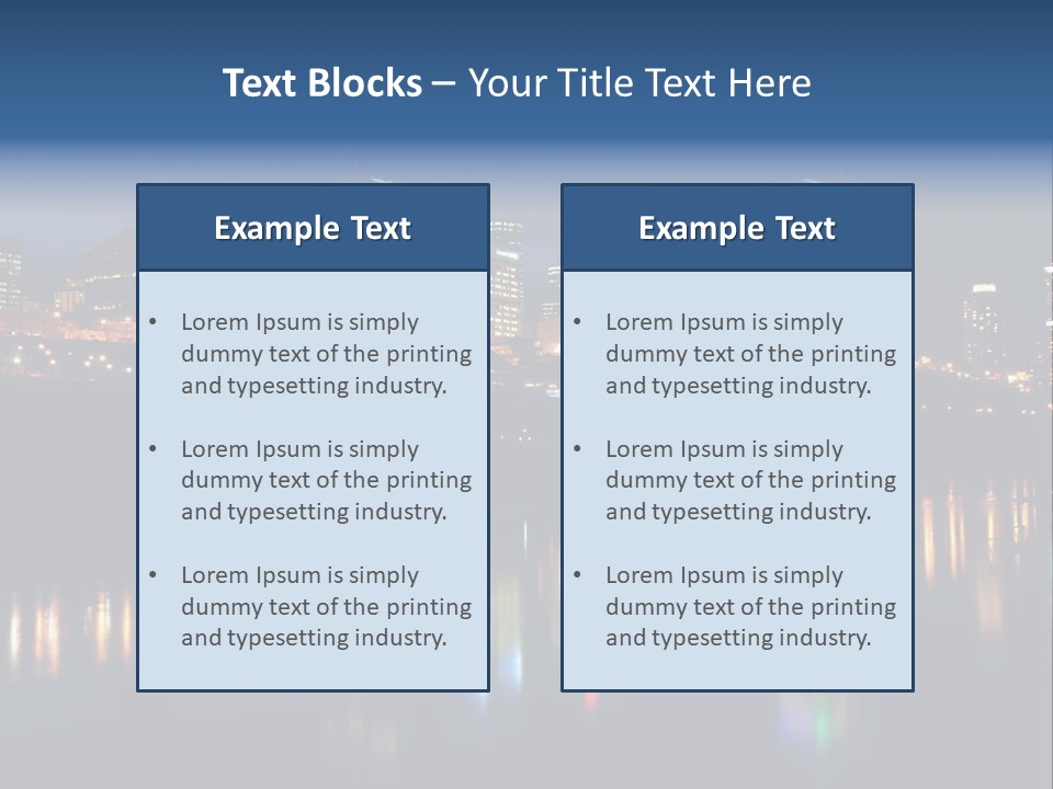 Blue Wing Machine PowerPoint Template