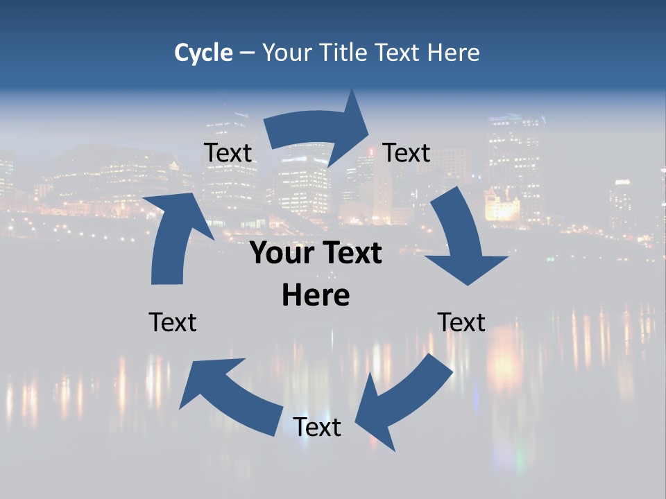 Blue Wing Machine PowerPoint Template