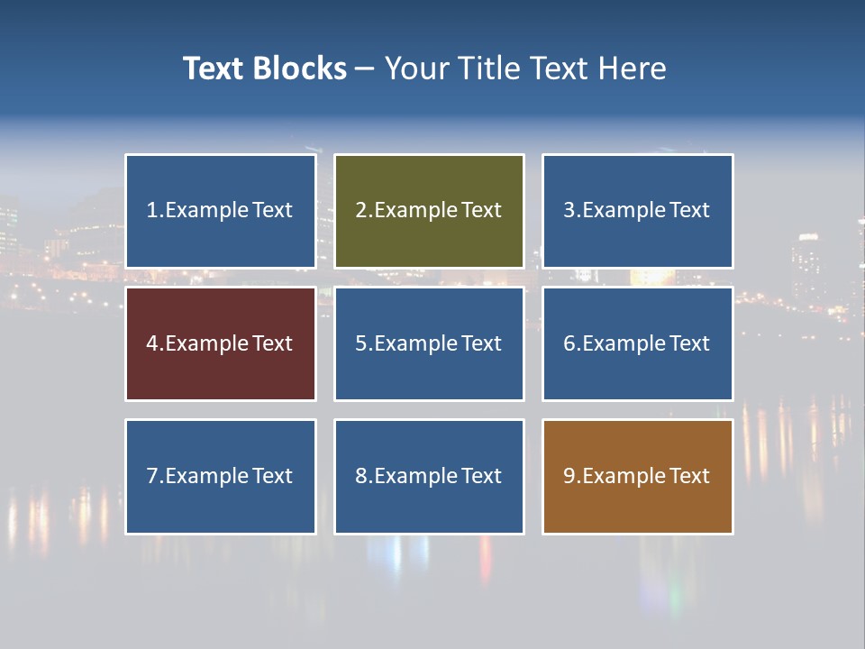 Blue Wing Machine PowerPoint Template